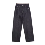 PLEATED DENIM JEAN RAW