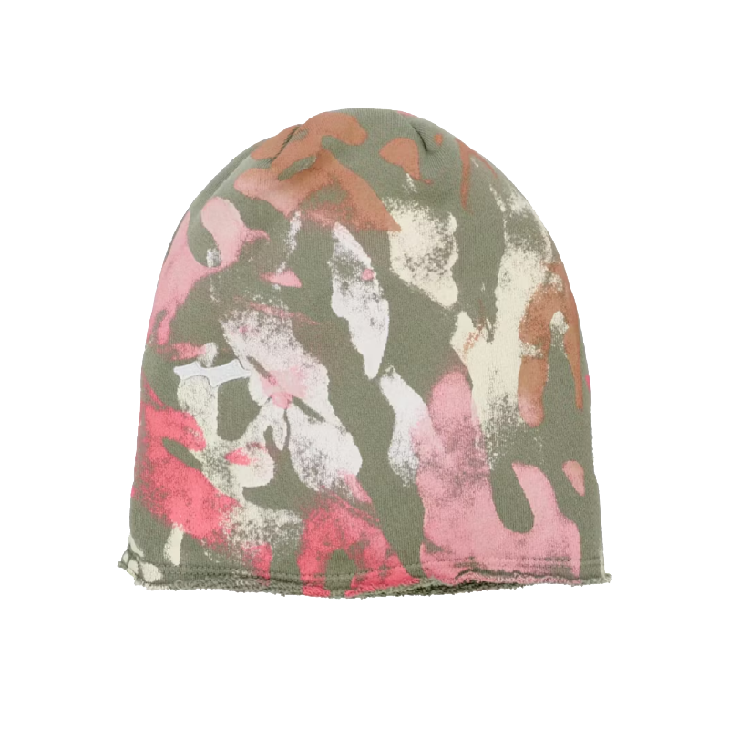 SKYLRK-Fleece-Beanie-Cherry-Camo SKYLRK Fleece Beanie Cherry Camo