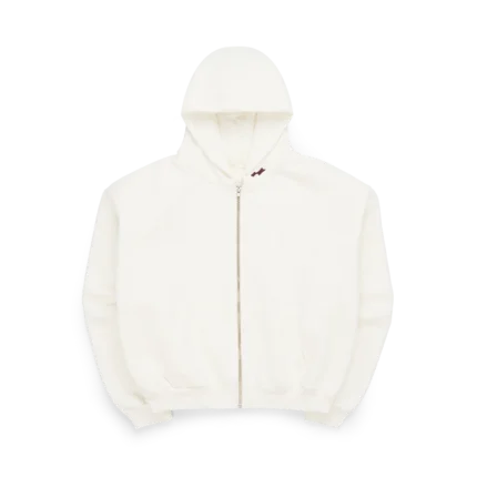 SKYLRK Knit Zip Hoodie Natural No Dye