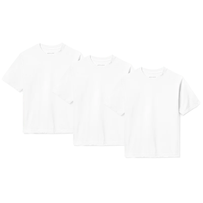 SKYLRK-Boxy-White-T-Shirt SKYLRK Boxy White T-Shirt