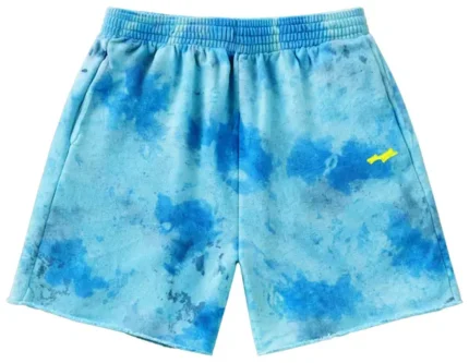 SKYLRK Coachella Tie Dye Fleece ‘Blue’ Shorts