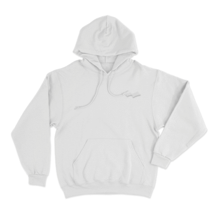 Skylrk Official Logo White Hoodie