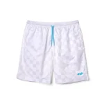 SKYLRK CHECKER SHORT WHITE BLUE NYC POP UP SIZE medium NEW